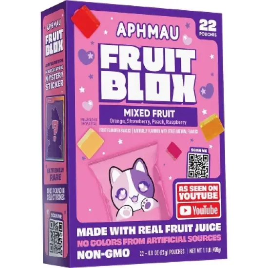 FruitBlox Aphmau Mixed Fruit Fruit Snacks - 17.6oz/22ct image {5}
