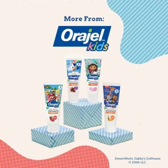 Orajel Kids' Gabby's Dollhouse Paste - Fruity Bubble - 4.2oz image {6}