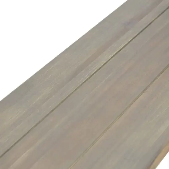 Nibley Outdoor Acacia Wood Dining Bench Gray - Christopher Knight Home image {5}