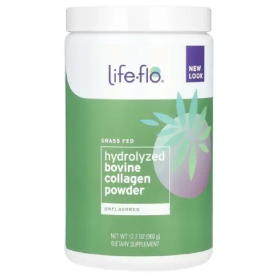 Life-flo Grass Fed Hydrolyzed Bovine Collagen Powder, Unflavored, 12.7 oz (360 g) image {2}