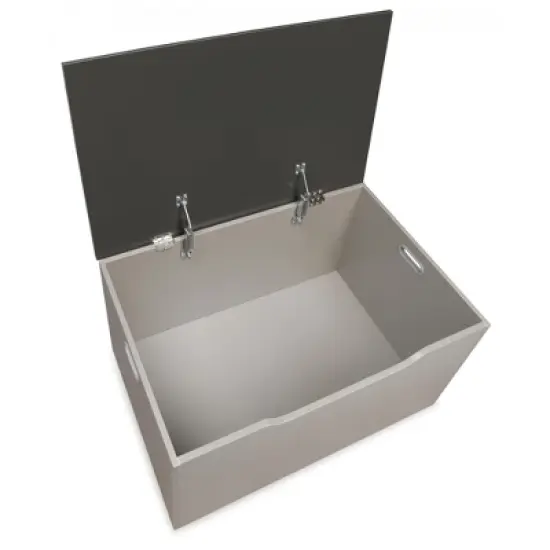 Badger Basket Flat Bench Top Toy and Storage Box with Safety Hinge image {3}