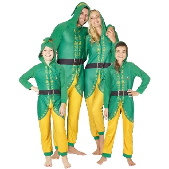 INTIMO Elf The Movie Mens Buddy The Elf One Piece Costume Pajama Set image {4}