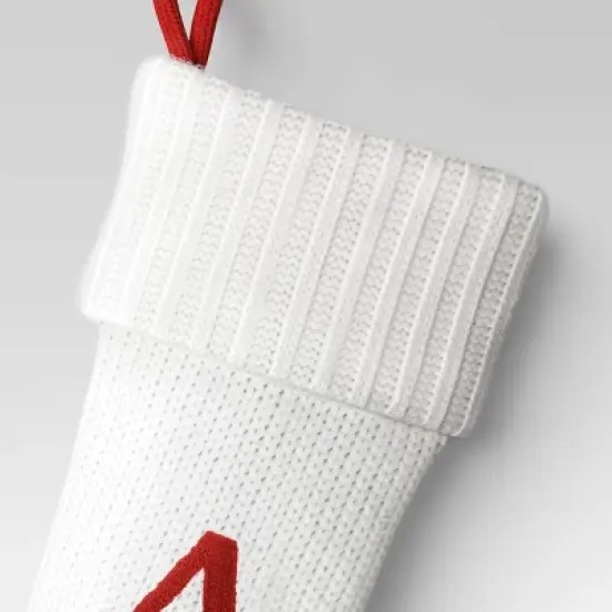 Knit Monogram Christmas Stocking White - Wondershop&trade; image {2}