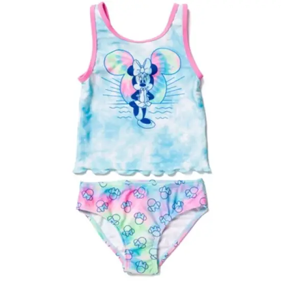 Disney Minnie Mouse Baby Girls Racerback Tankini Top and Bikini Bottom Swim Set Toddler image {7}