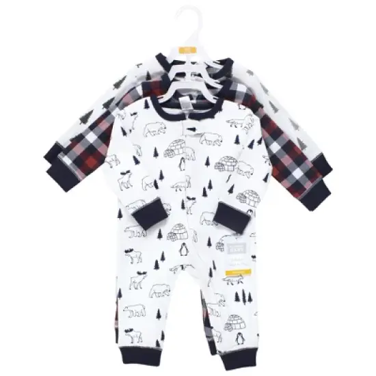 Hudson Baby Cotton Sleep and Play, Winter Animals image {1}