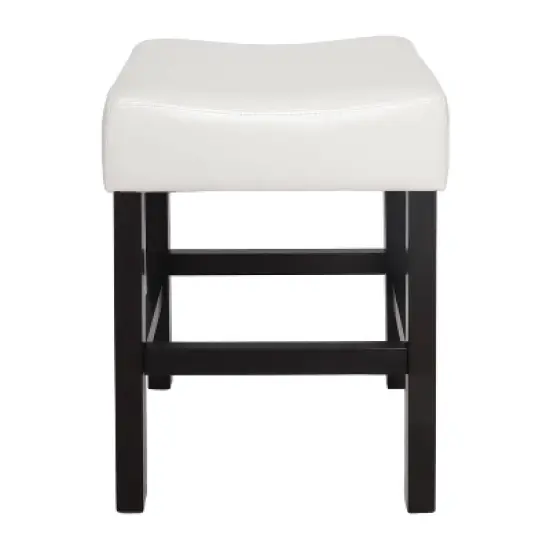 Set of 2 Lopez Backless Leather Counter Height Barstool - Christopher Knight Home image {6}