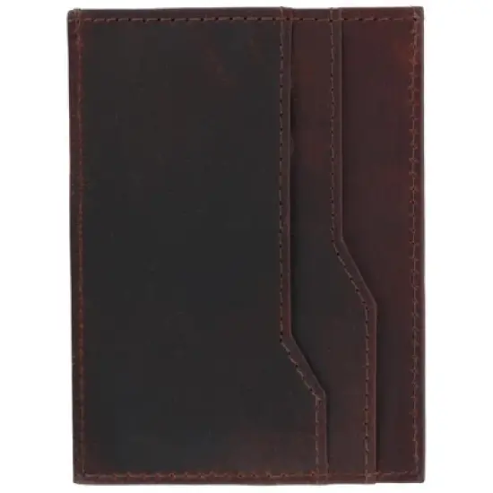 CTM Men's RFID Leather Front Pocket Card Sleeve Wallet image {4}