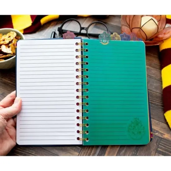 Silver Buffalo Harry Potter Hogwarts 5-Tab Spiral Notebook With 75 Sheets image {5}