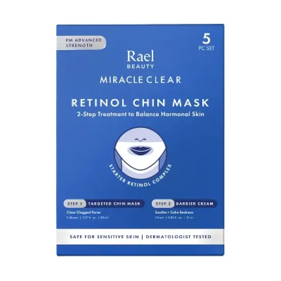 Rael Beauty Miracle Clear Retinol Chin Masks - 5ct image {8}