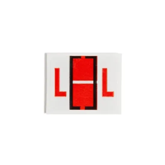 Smead A-Z Color-Coded Bar-Style End Tab Labels Letter L Dark Orange 500/Roll 67082 image {3}