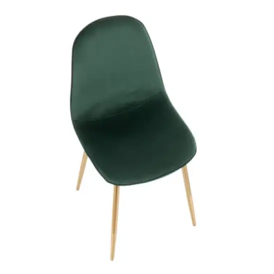 Set of 2 Pebble Contemporary Dining Chairs Gold/Green - LumiSource image {6}