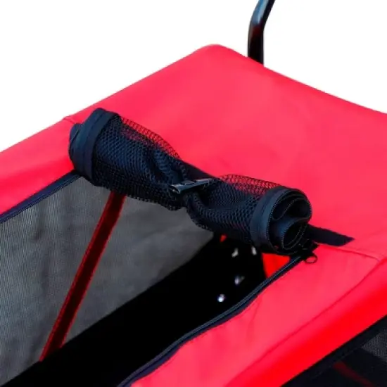 Aosom 2-in-1 Small Dog Bike Trailer and Bike Stroller with Hitch, Bicycle Trailer Sidecar Bike Wagon Cart Carrier Attachment for Travel image {5}