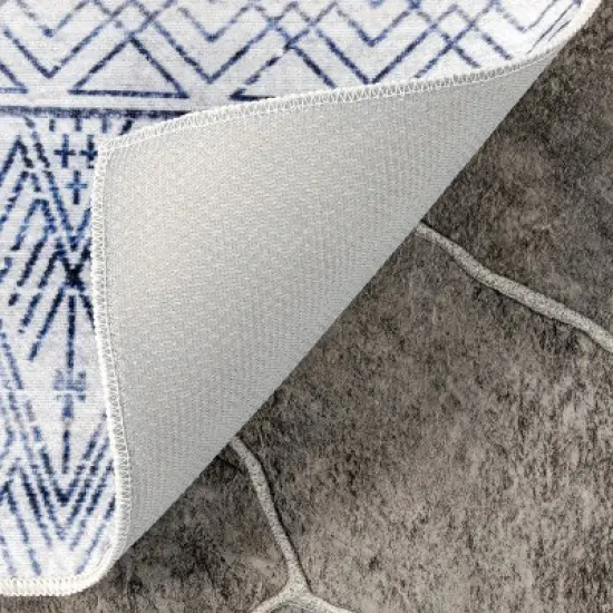 nuLOOM Codi Moroccan Banded Machine Washable Indoor/Outdoor Patio Area Rug image {6}