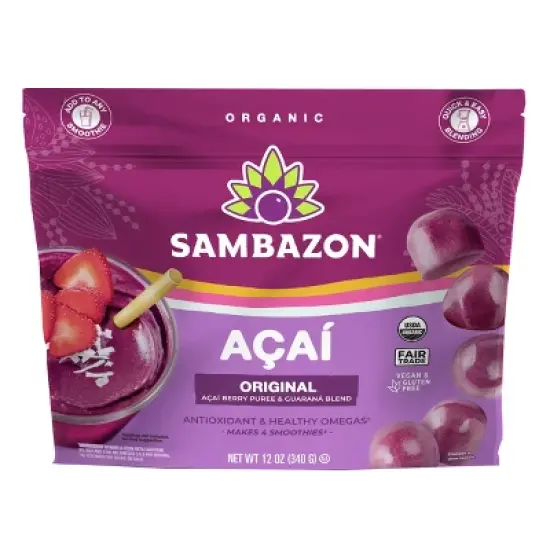 Sambazon Frozen Original Acai Berry & Guarana Globes - 12oz image {4}
