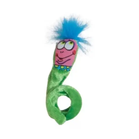 Fat Cat Springy Worm Catnip Toy - Assorted image {3}
