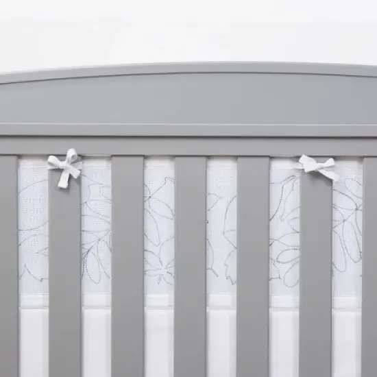 BreathableBaby Breathable Mesh Crib Liner - Deluxe Embroidered Collection - Feathered Friends image {5}