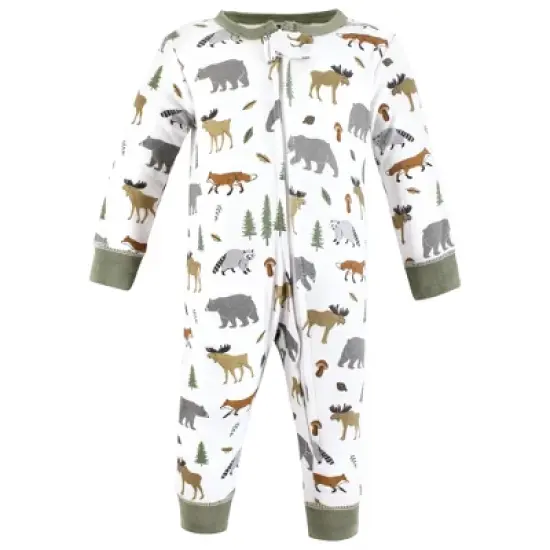 Hudson Baby Cotton Sleep and Play, Woodland Animals image {2}
