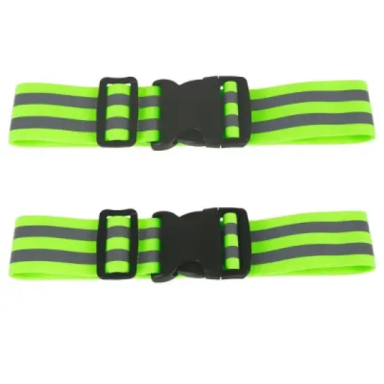 Unique Bargains Reflective Bands for Waist Reflective Belts High Visibility Night Cycling Riding Reflector Tape 2 Pcs image {8}