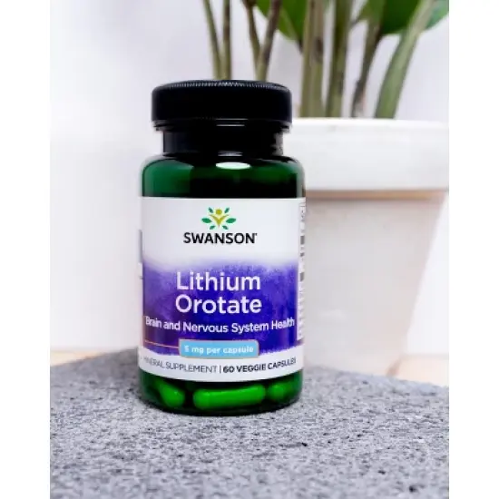 Swanson Mineral Supplements Lithium Orotate 5 mg Capsules 60ct image {2}