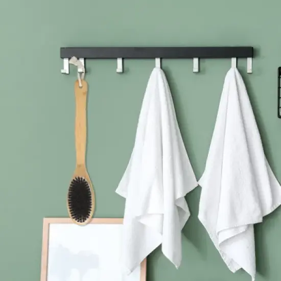 Unique Bargains Double-Side Long Handle Bath Brush for Shower 15.75"x3.03" Deep Brown 1 Pc image {4}