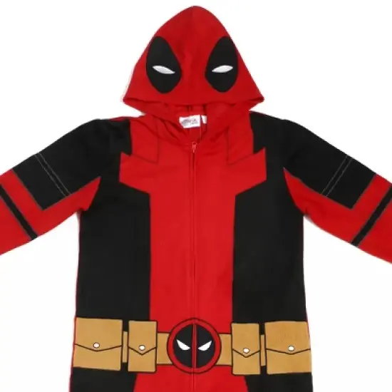 Deadpool Superhero Costume Unisex Hooded Onesie Union Suit image {5}