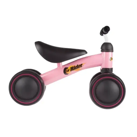 Toy Time Ride-On Mini Trike with Easy Grip Handles, Enclosed Wheels and No Pedals for Learning to Walk for Babies and Toddlers- Pink image {1}