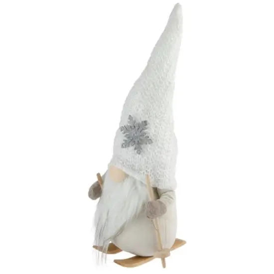 Northlight Winter Ski Gnome with Snowflake Hat Christmas Decoration - 12" image {5}