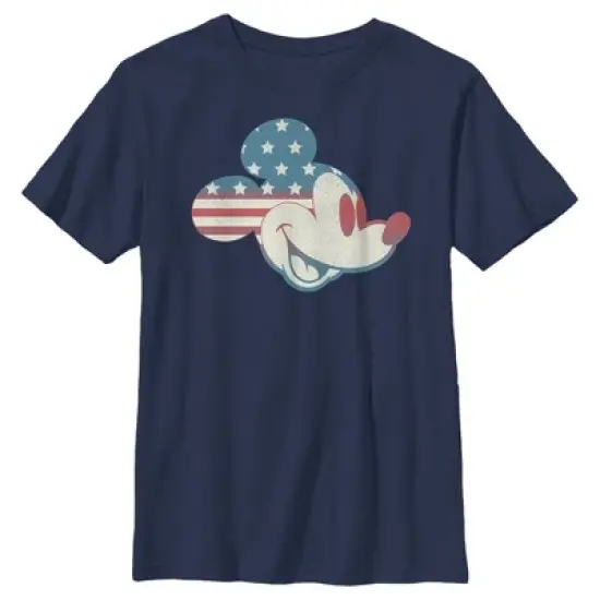Boy's Disney Mickey Americana Flag T-Shirt image {3}