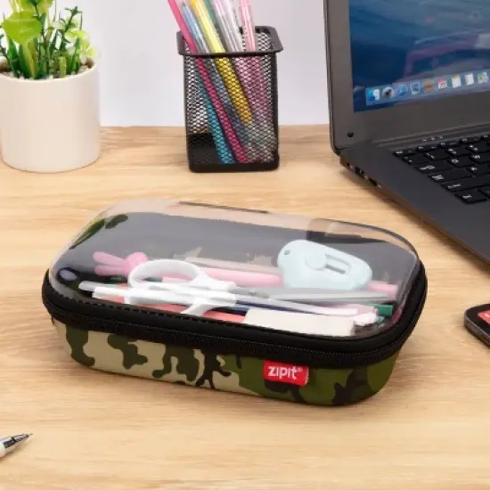 ZIPIT Clear Top Pencil Case, Pencil Box for Boys image {1}