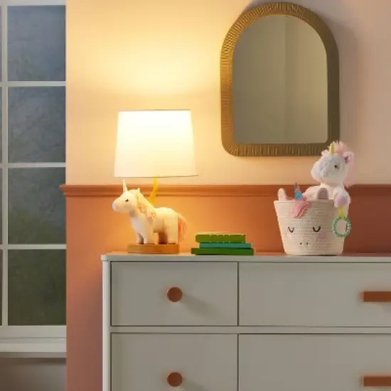 Plush Unicorn Table Lamp Includes LED Light Bulb - Cloud Island&trade; image {2}
