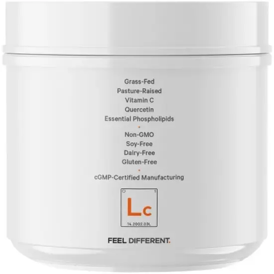 Codeage Liposomal Collagen Peptides Powder with Vitamin C & Quercetin Phytosome Supplement - 14.97oz image {6}