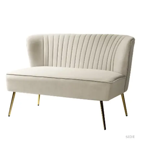 Velvet Nicolas Loveseat Sofa | Karat Home image {20}