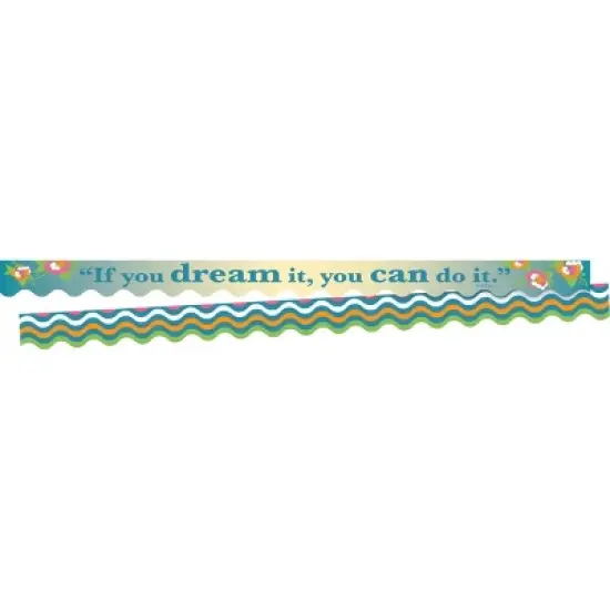 3pk Life Quotes Double-Sided Scalloped Classroom Borders: Teaching Charts & Props for All Ages - Barker Creek image {3}