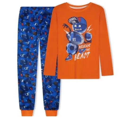 Sleep On It Boys Release The Beast Soft Fleece 2-Piece Pajama Sleep Set image {9}