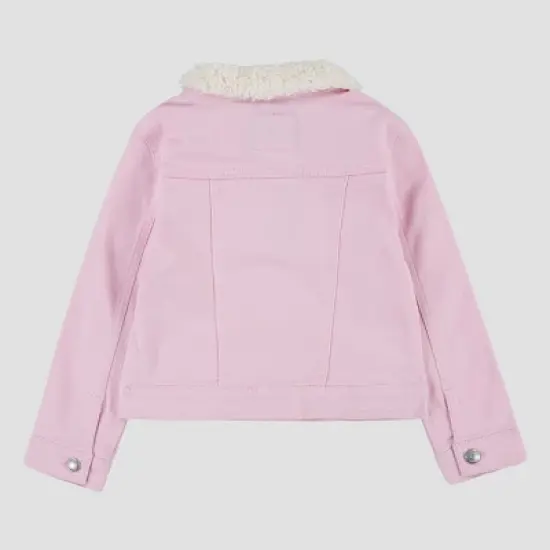 Levi's&reg; Toddler Girls' Sherpa Trucker Jacket - Pink image {1}
