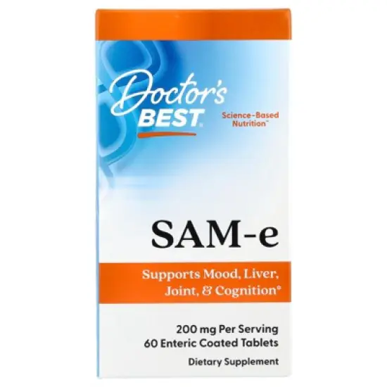 Doctor's Best SAM-e, 200 mg, 60 Enteric Coated Tablets image {3}