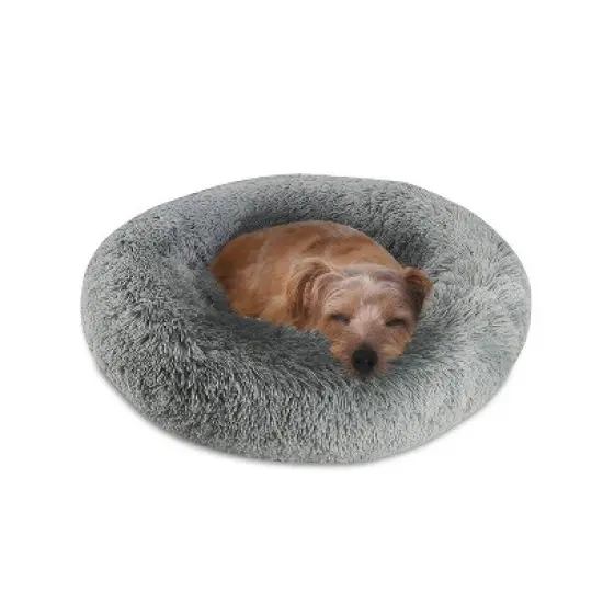 Canine Creations Donut Round Dog Bed - Charcoal image {2}