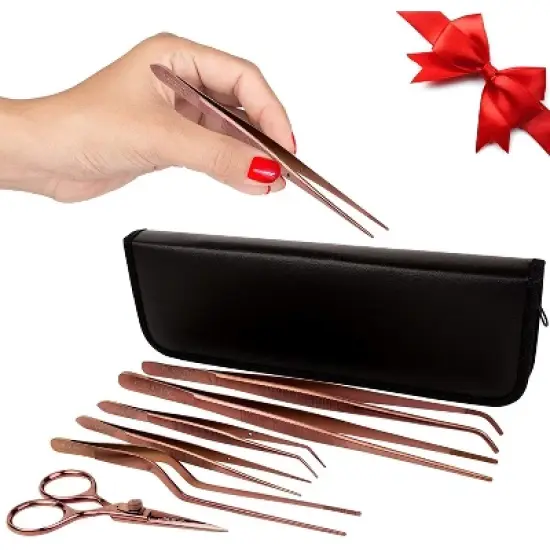 O'Creme Set of Culinary Tweezer Tongs - Set of 6 image {6}