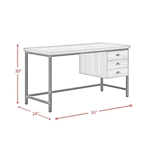 Ashby Desk Light Gray - Picket House Furnishings image {9}