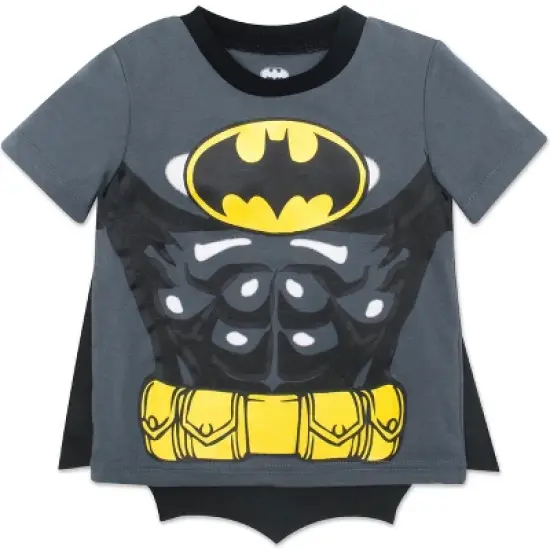 DC Comics Justice League Batman Toddler Boys Caped Graphic T-Shirt & Cape Set  image {3}