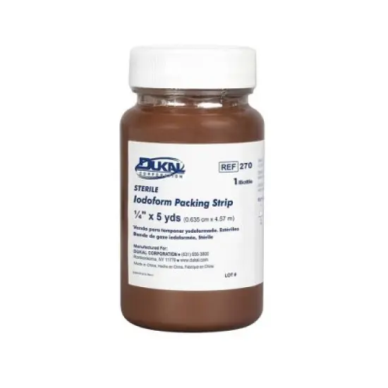 Dukal 271 Plain Wound Packing Strips with Iodoform 1/2 in. x 5 yd. Sterile (Each) image {2}