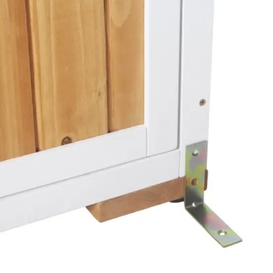 Storage Shed with Waterproof Roof & Lockable Doors, Natural image {9}