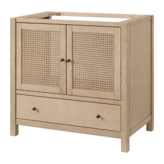 Alaterre Furniture Lucca Bathroom Vanity - Freestanding Cabinet Without Top image {13}