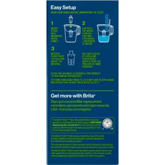 Brita 2ct Elite Replacement Water Filter for Pitchers and Dispensers image {7}