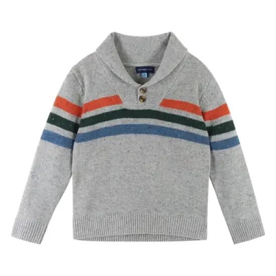 Andy & Evan  Infant  Boys Shawl Sweater Buttondown Pant Set image {2}