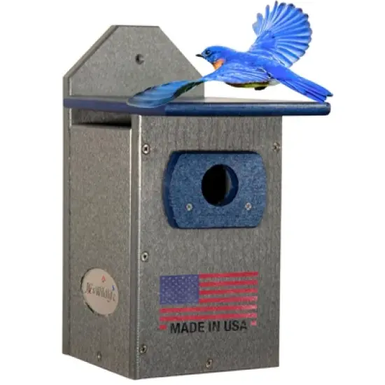 JCS Wildlife Recycled Poly Lumber Standard Bluebird House image {9}