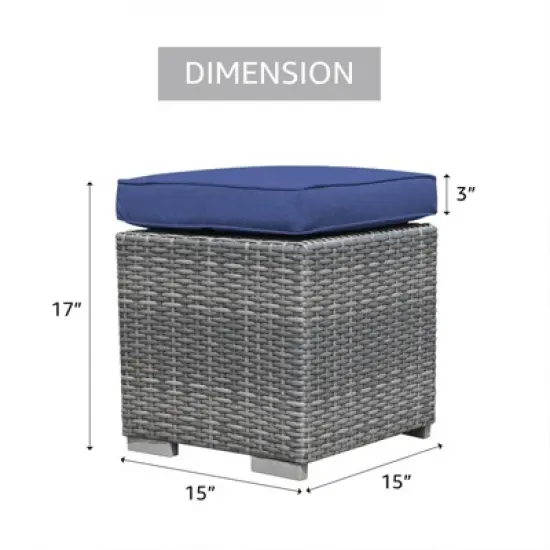 Sunsitt 2pc Outdoor Ottoman image {4}