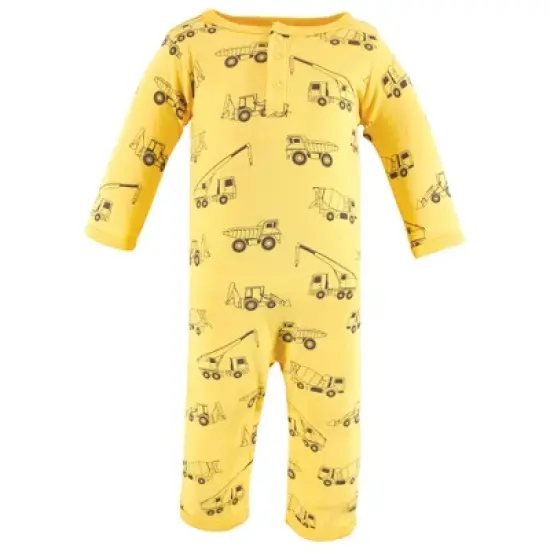 Hudson Baby Infant Boys Cotton Coveralls, Construction image {4}