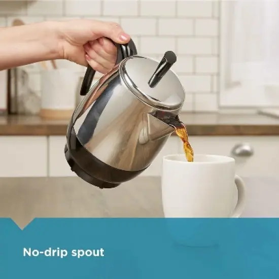 Farberware Electric Coffee Percolator, FCP240, Stainless Steel Basket, Automatic Keep Warm, No-Drip Spout, 4 Cup image {4}