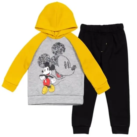 Disney Mickey Mouse Christmas Fleece Pullover Hoodie and Pants Outfit Set Infant to Little Kid  image {8}